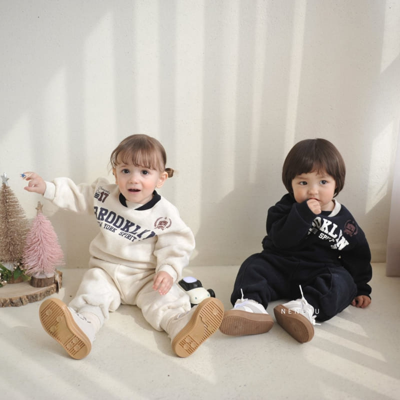 Neneru - Korean Baby Fashion - #babyootd - Spo Top Bottom Set