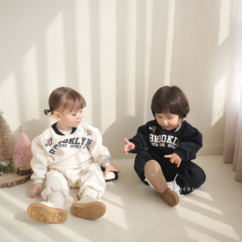 Neneru - Korean Baby Fashion - #babyoutfit - Spo Top Bottom Set - 3