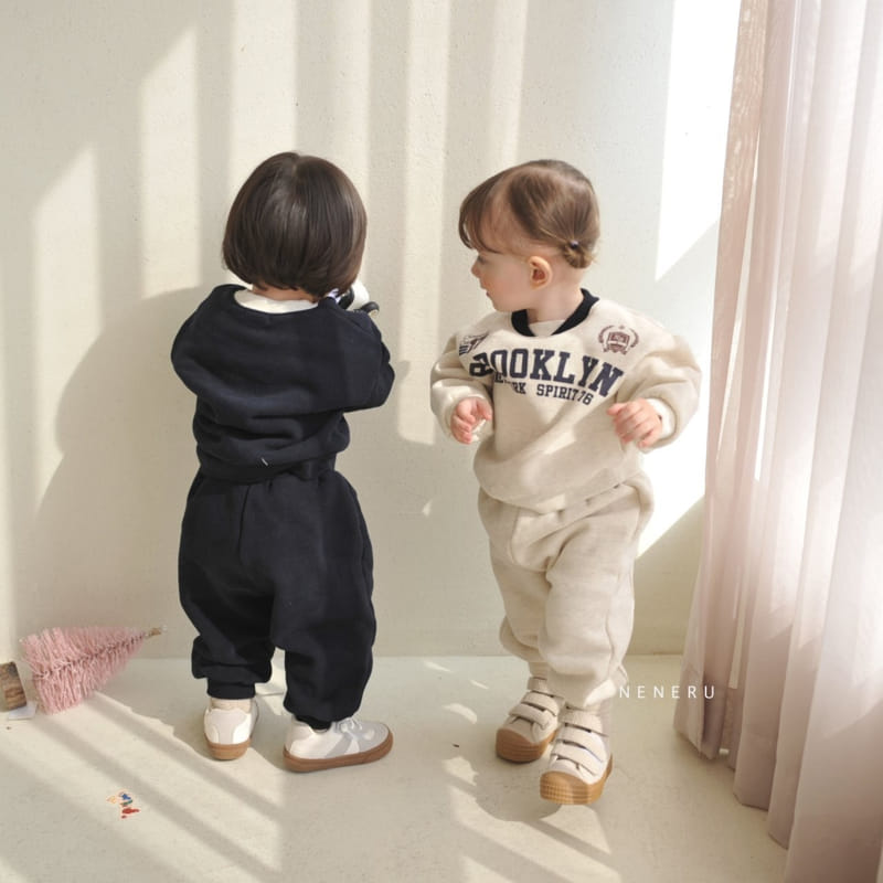 Neneru - Korean Baby Fashion - #onlinebabyshop - Spo Top Bottom Set - 6