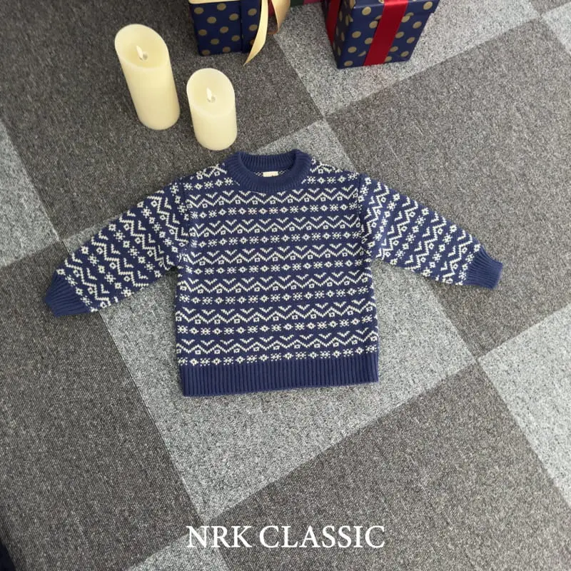 Nrk - Korean Children Fashion - #Kfashion4kids - Jacquard Knit Tee