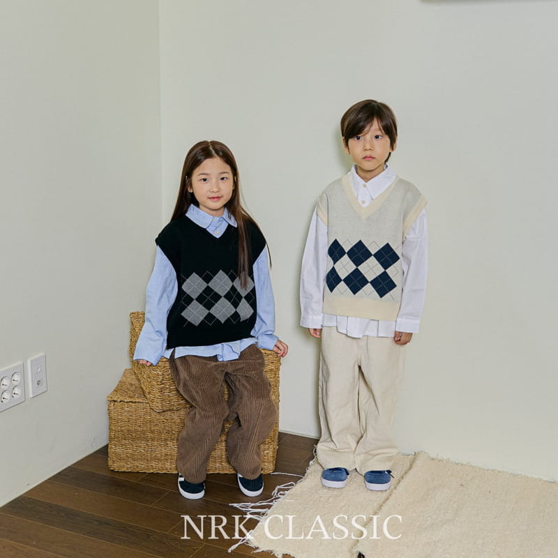 Nrk - Korean Children Fashion - #childrensboutique - Cott Argyle Vest - 5
