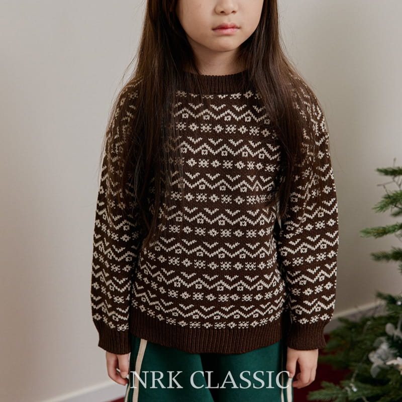 Nrk - Korean Children Fashion - #discoveringself - Jacquard Knit Tee - 10