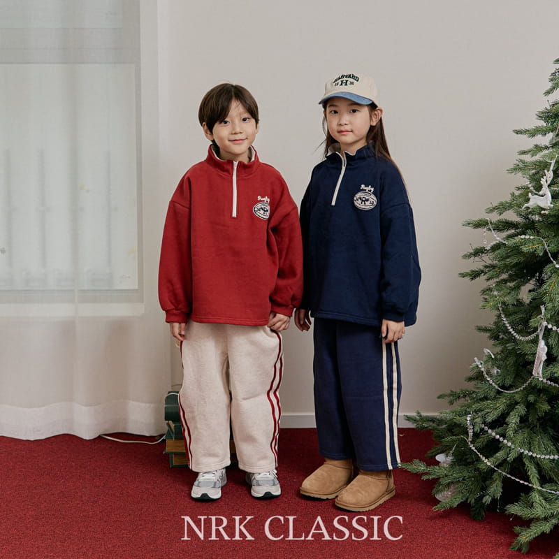 Nrk - Korean Children Fashion - #discoveringself - Zipper Embroidery Sweatshirt - 5