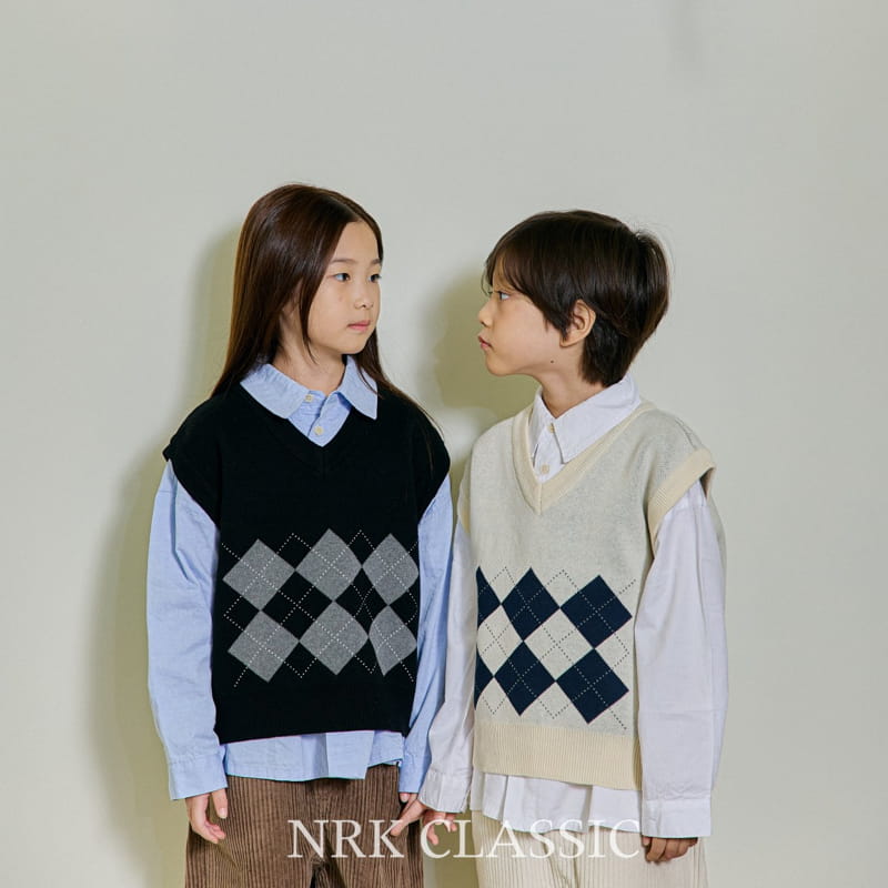 Nrk - Korean Children Fashion - #fashionkids - Cott Argyle Vest - 8
