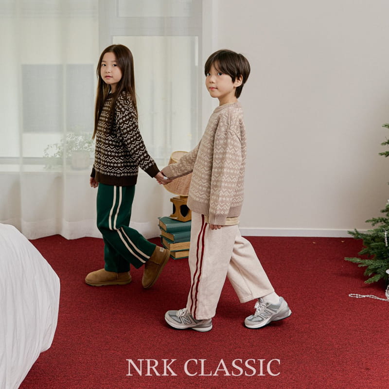Nrk - Korean Children Fashion - #kidsshorts - Jacquard Knit Tee - 12