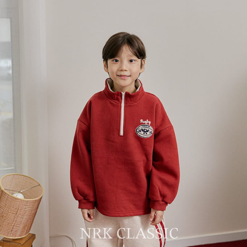 Nrk - Korean Children Fashion - #kidsstore - Zipper Embroidery Sweatshirt - 8