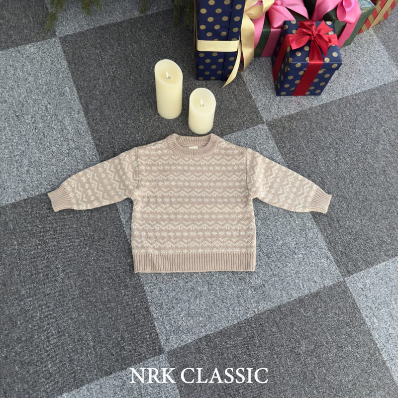 Nrk - Korean Children Fashion - #littlefashionista - Jacquard Knit Tee - 2