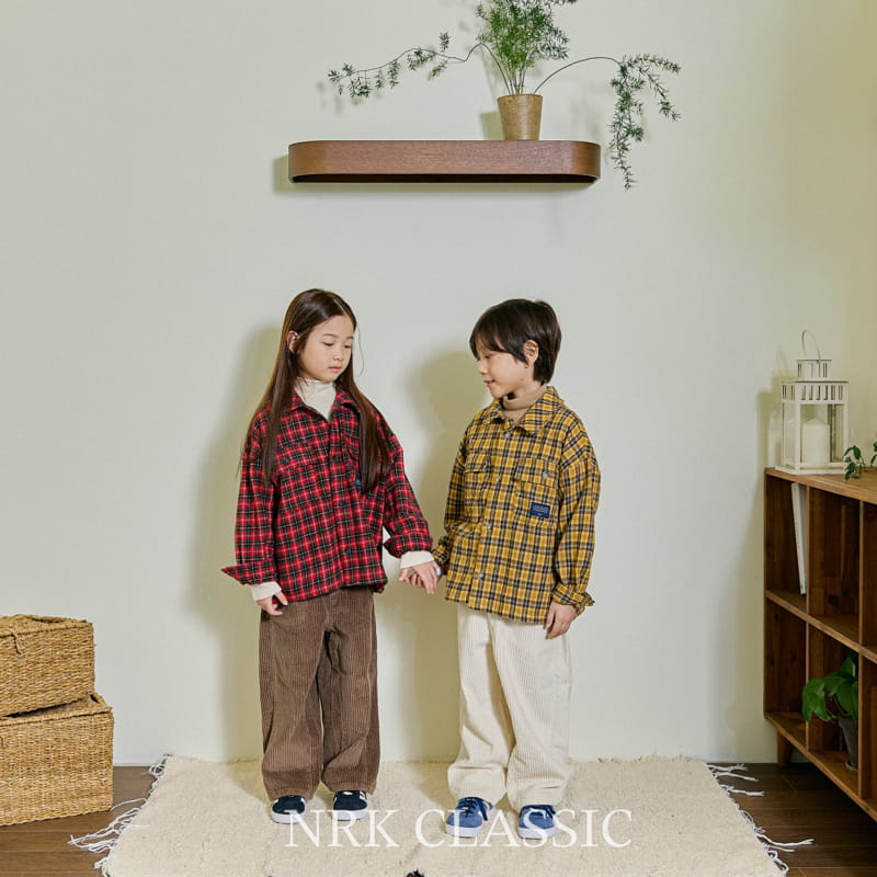 Nrk - Korean Children Fashion - #prettylittlegirls - Fleece Check Shirt - 7
