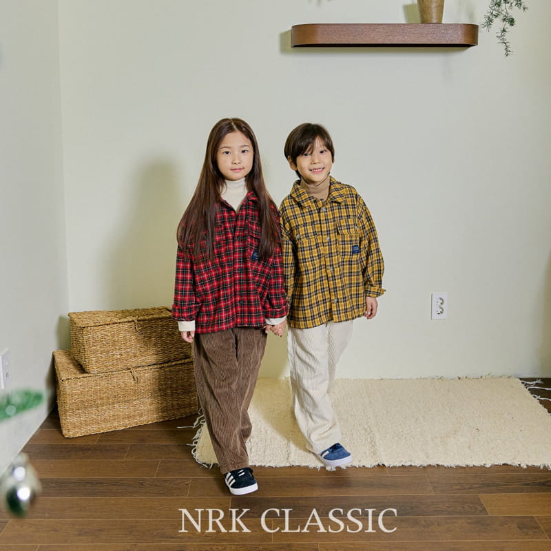 Nrk - Korean Children Fashion - #stylishchildhood - Fleece Check Shirt - 10