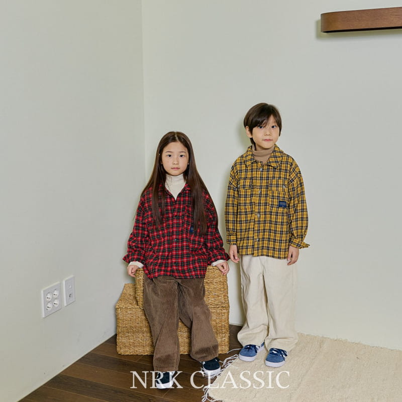 Nrk - Korean Children Fashion - #todddlerfashion - Fleece Check Shirt - 8