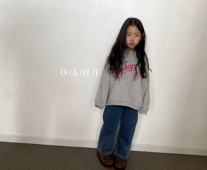 O'Ahu - Korean Children Fashion - #Kfashion4kids - Crew Warm Wide Denim Pants - 8