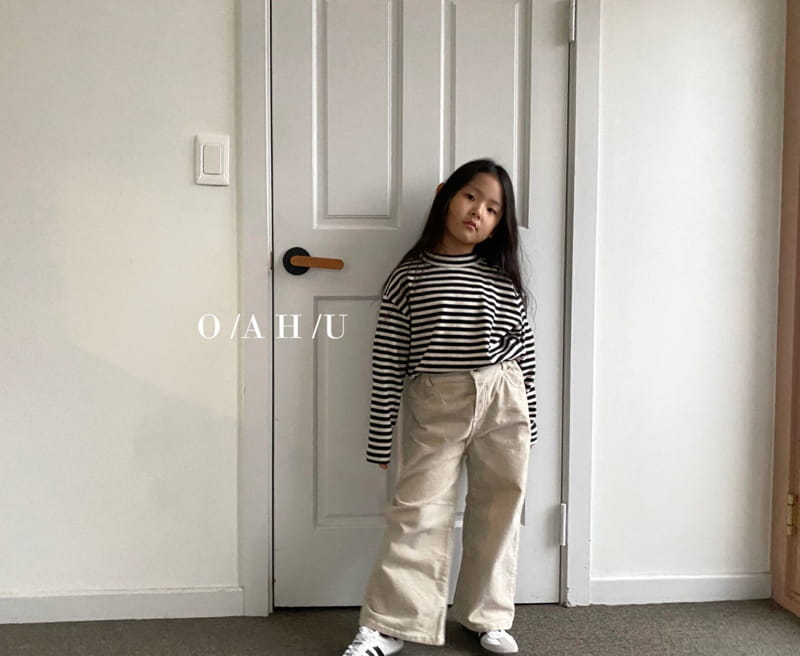 O'Ahu - Korean Children Fashion - #Kfashion4kids - Ro Wide Rib Pants - 2