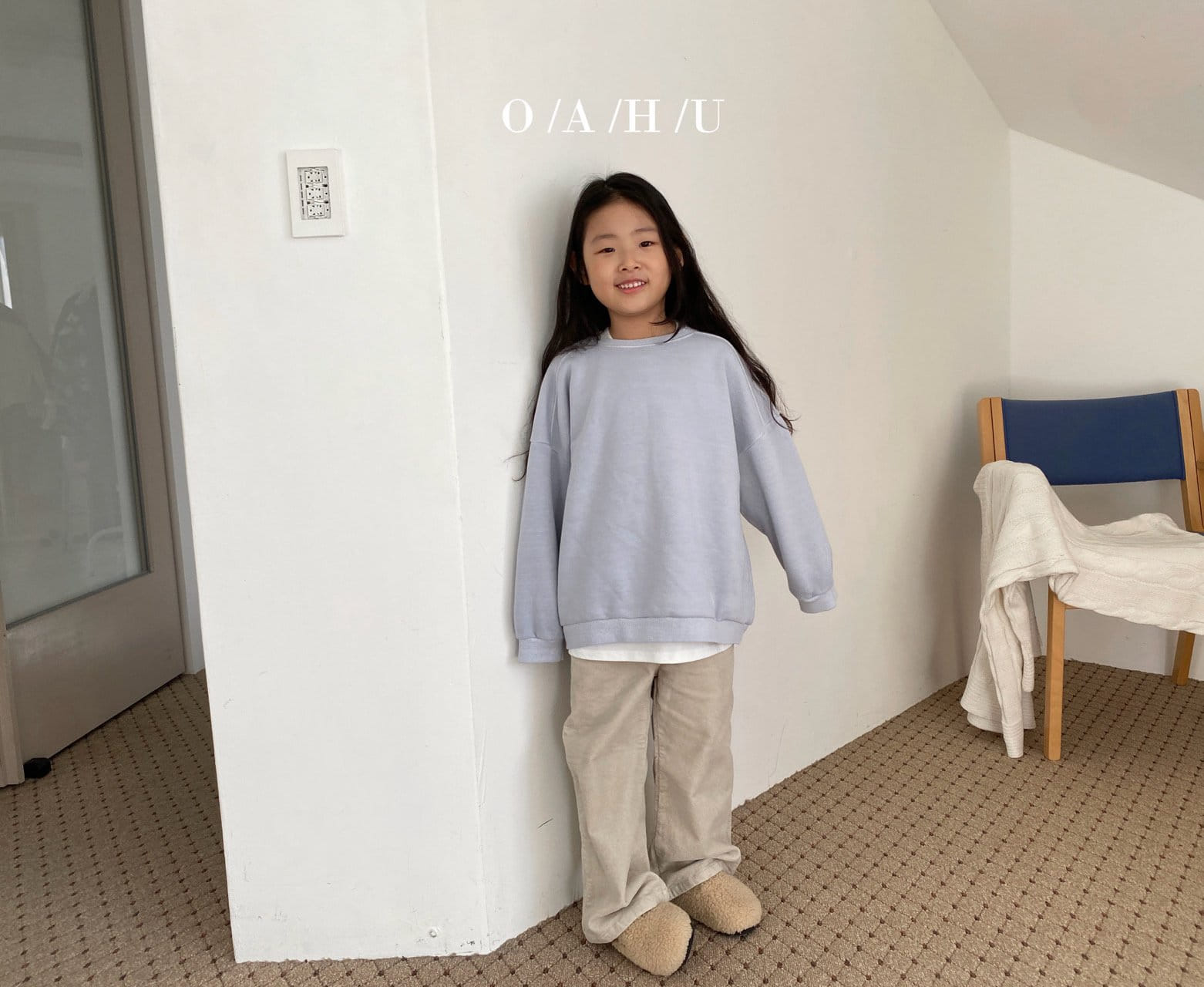 O'Ahu - Korean Children Fashion - #childofig - Salty Dyeing Warm Sweatshirt With Mom - 9
