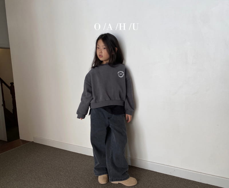 O'Ahu - Korean Children Fashion - #childrensboutique - Crew Warm Wide Denim Pants