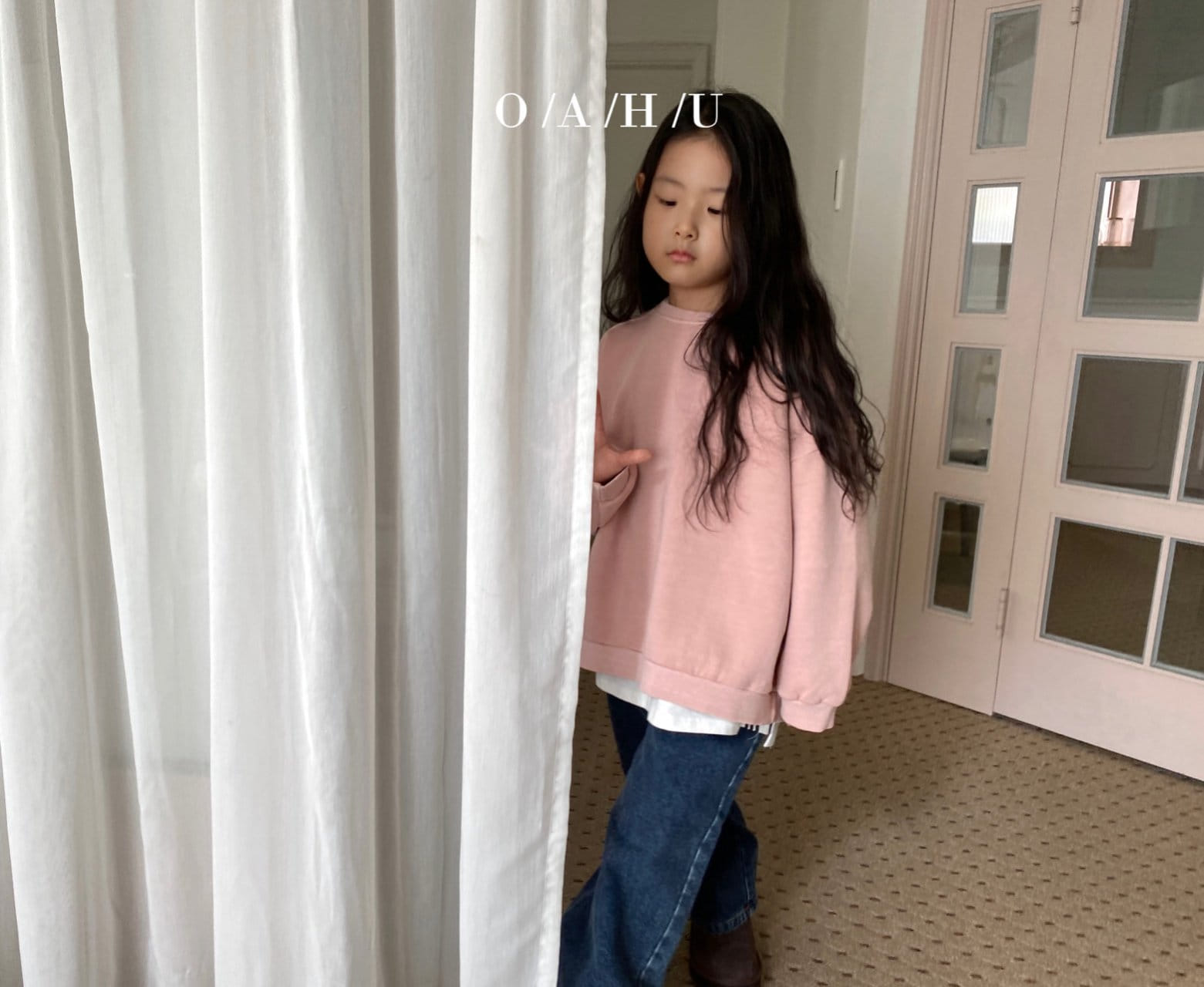 O'Ahu - Korean Children Fashion - #kidsshorts - Salty Dyeing Warm Sweatshirt With Mom