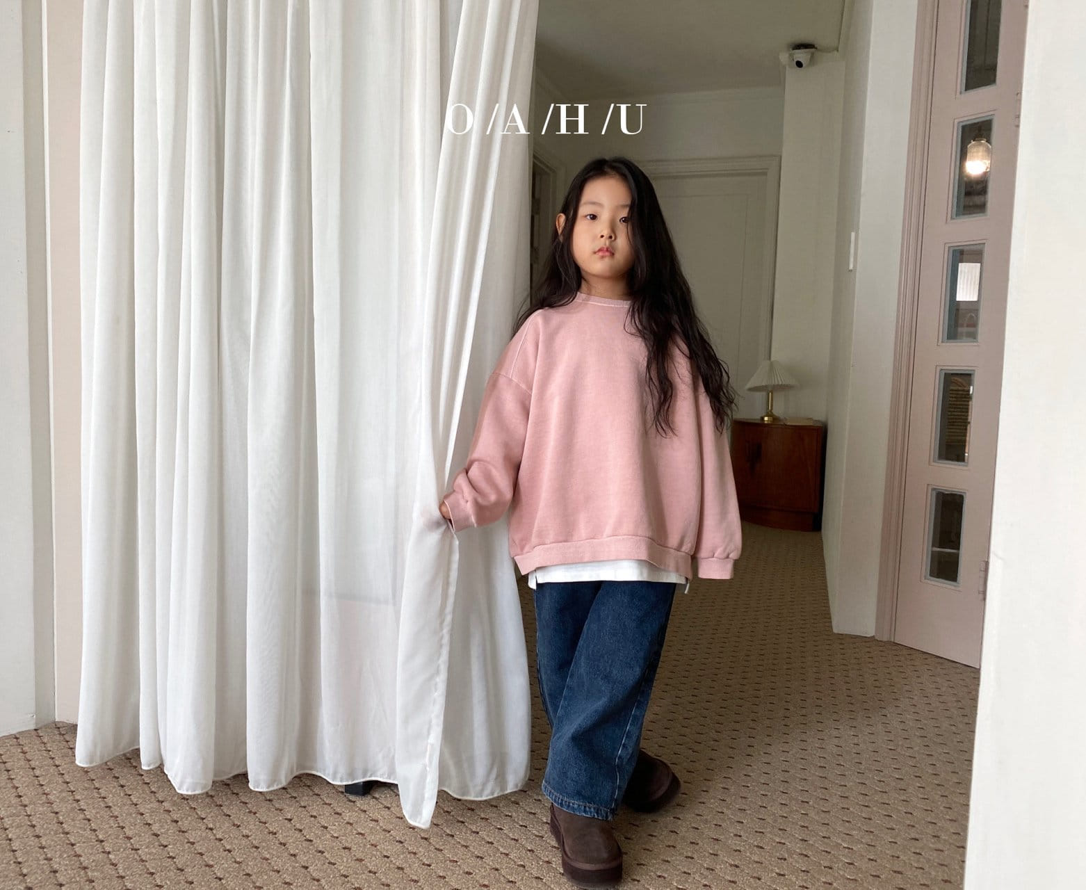 O'Ahu - Korean Children Fashion - #kidsstore - Salty Dyeing Warm Sweatshirt With Mom - 2