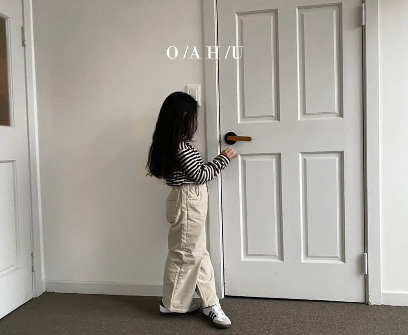 O'Ahu - Korean Children Fashion - #kidzfashiontrend - Ro Wide Rib Pants