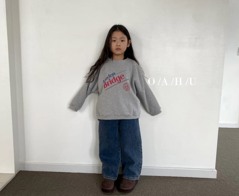 O'Ahu - Korean Children Fashion - #littlefashionista - Crew Warm Wide Denim Pants - 9