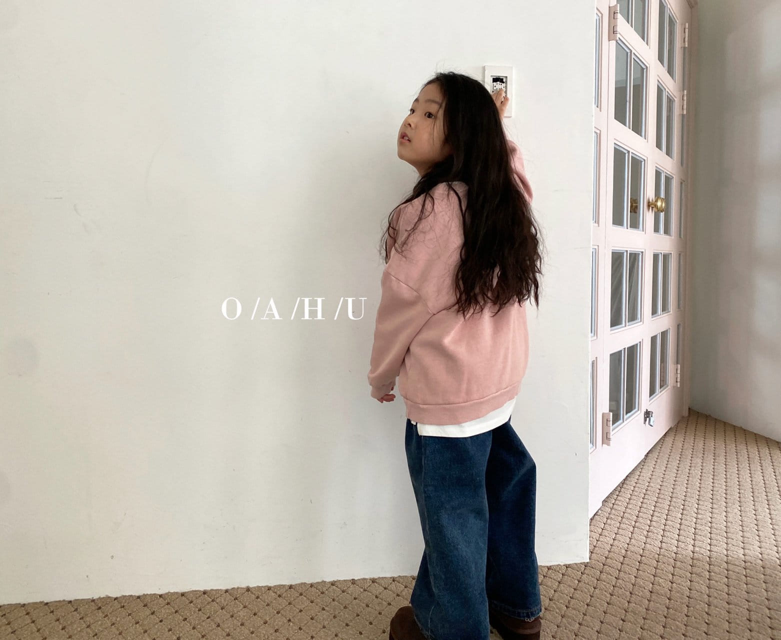 O'Ahu - Korean Children Fashion - #littlefashionista - Salty Dyeing Warm Sweatshirt With Mom - 5