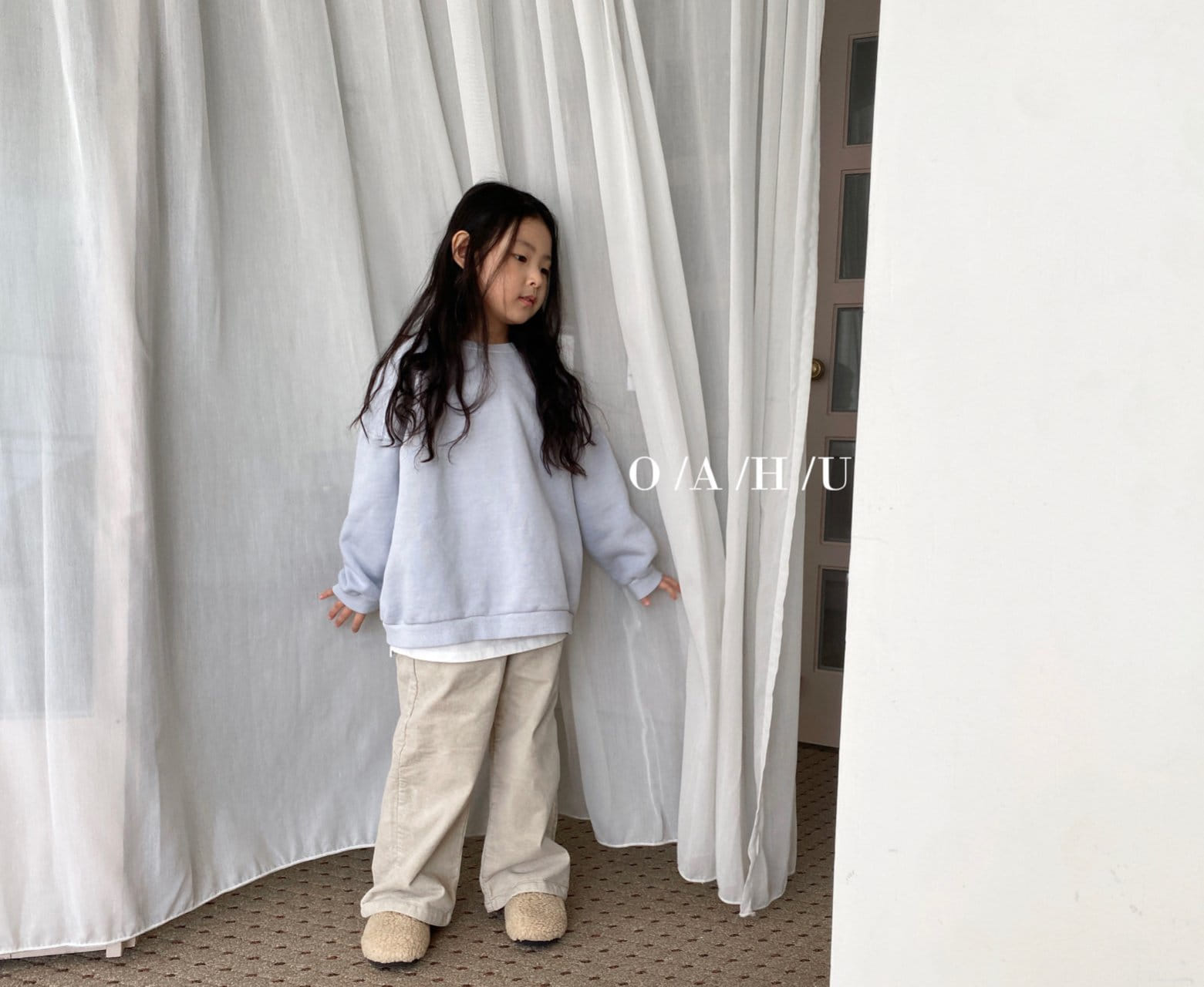 O'Ahu - Korean Children Fashion - #prettylittlegirls - Salty Dyeing Warm Sweatshirt With Mom - 8