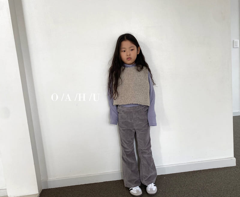 O'ahu - Korean Children Fashion - #kidzfashiontrend - Muze Velvet Pants - 2