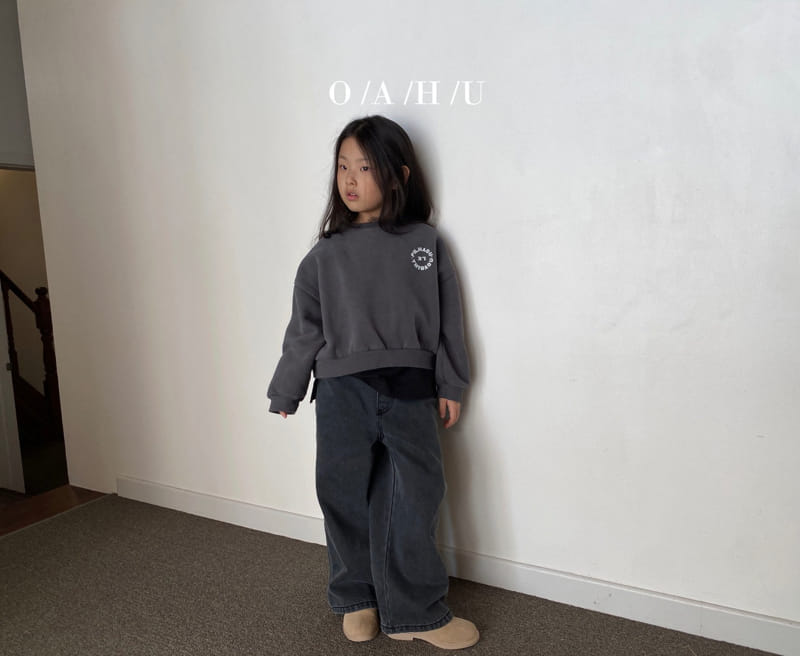 O'ahu - Korean Children Fashion - #todddlerfashion - Woof Short Sweatshirt - 12