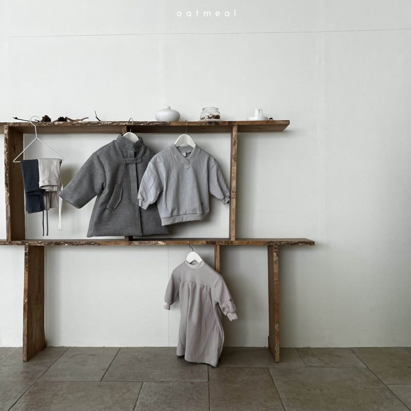 Oatmeal - Korean Children Fashion - #designkidswear - Nua V Sweatshirt - 5