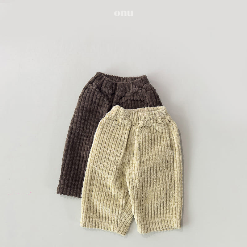 Onu - Korean Children Fashion - #fashionkids - Rib Pants - 3