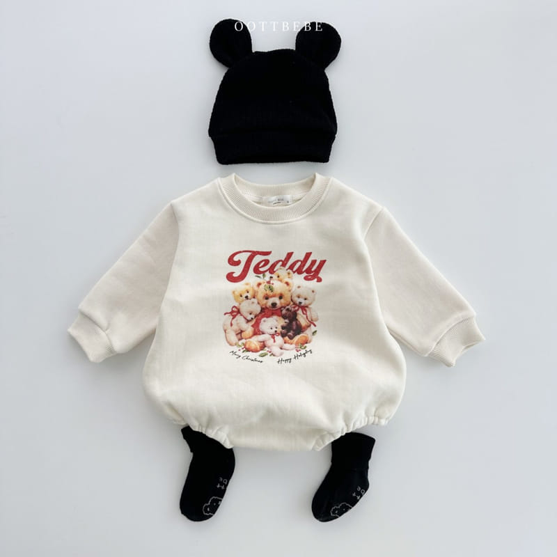 Oott Bebe - Korean Baby Fashion - #babyboutique - Big Teddy Bodysuit - 3