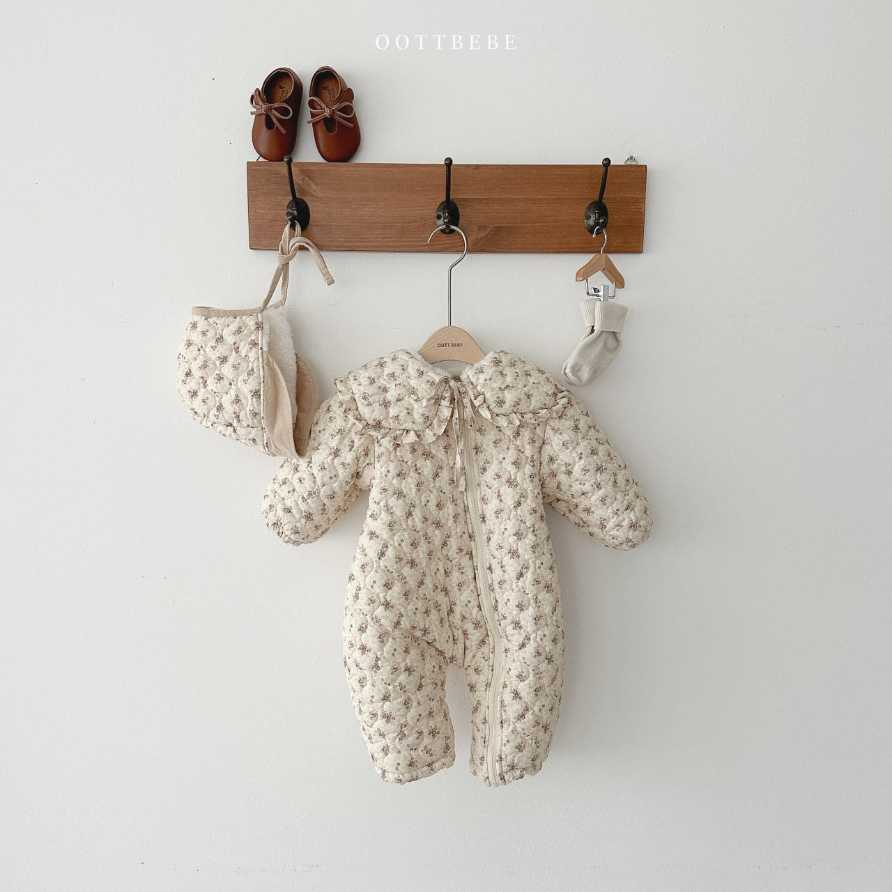 Oott Bebe - Korean Baby Fashion - #babyboutique - Sage Padding Space Body Suit - 10