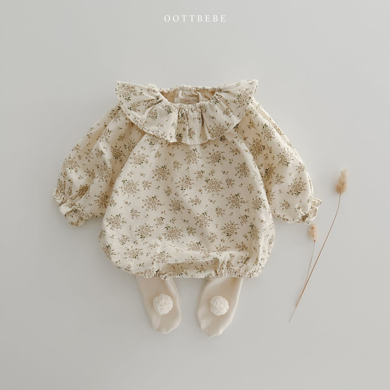 Oott Bebe - Korean Baby Fashion - #babyboutique - Pome Foot Leggings - 9