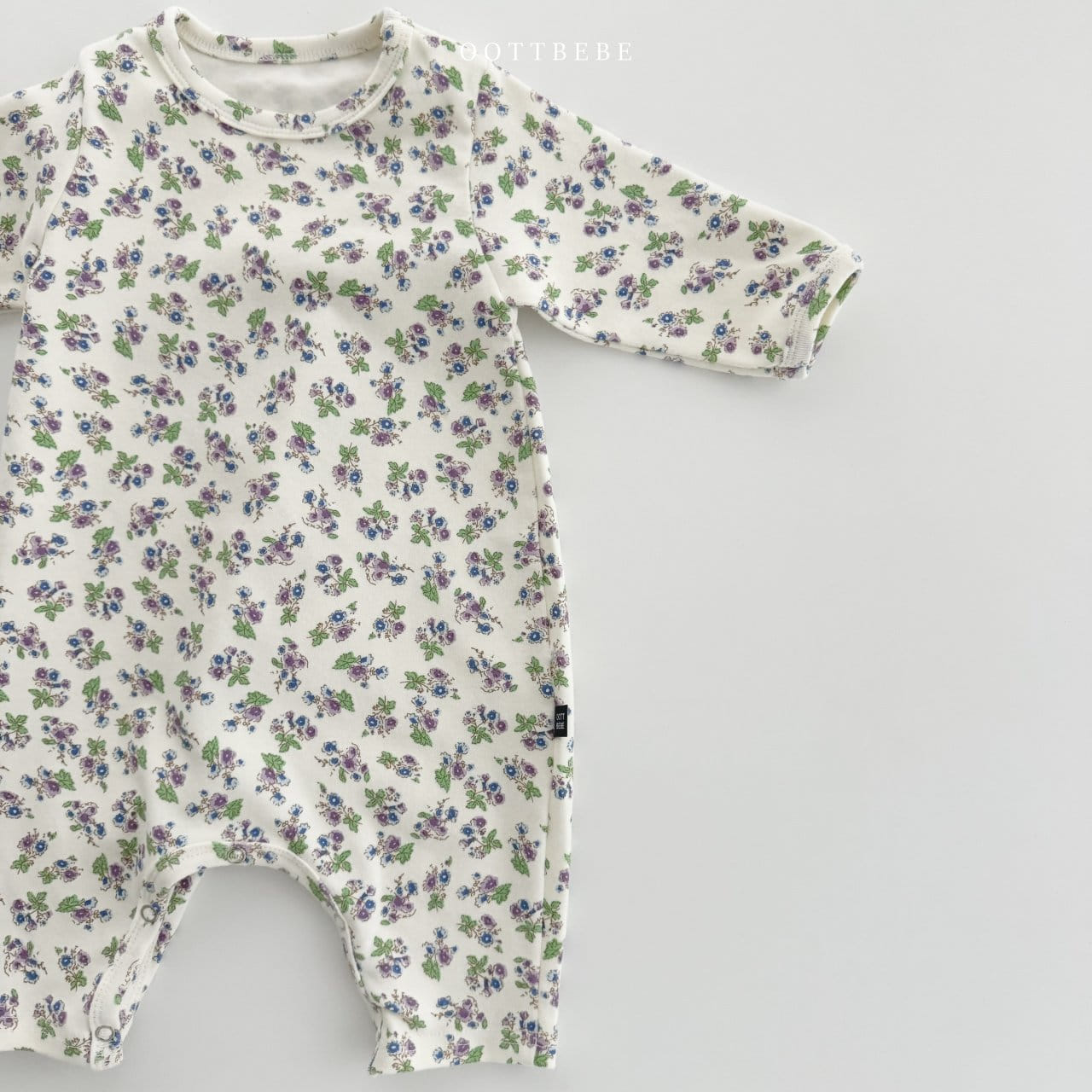Oott Bebe - Korean Baby Fashion - #babyboutique - Bebe Flower Body Suit - 6