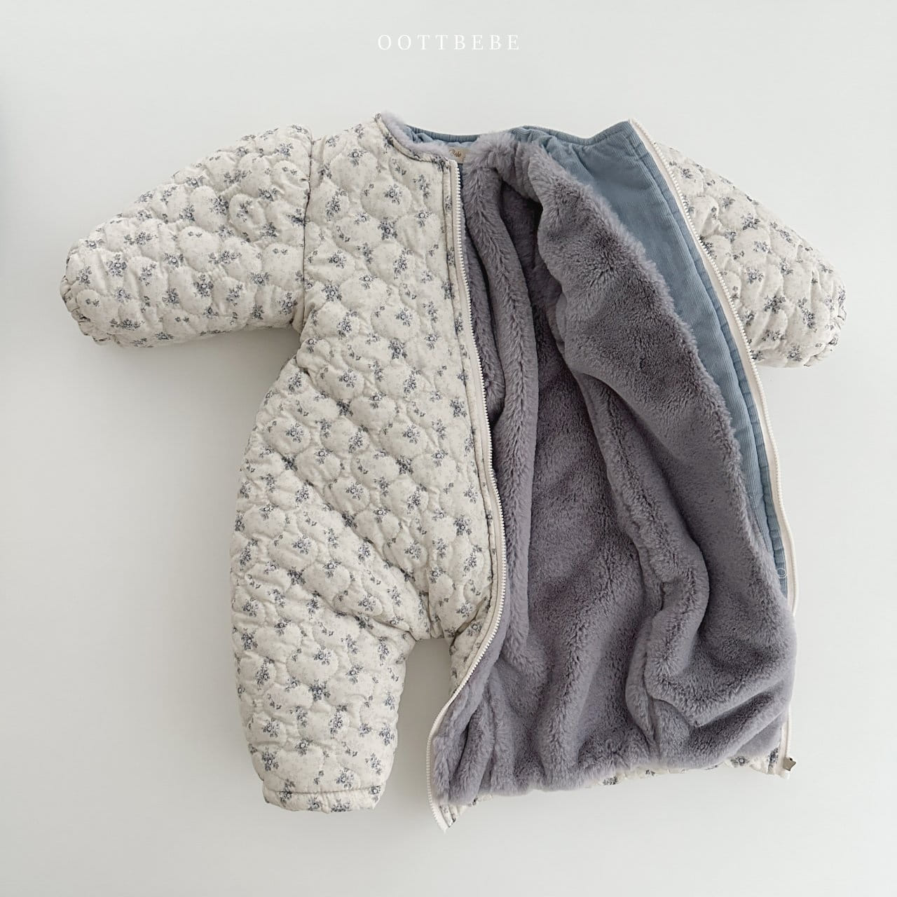 Oott Bebe - Korean Baby Fashion - #babyboutiqueclothing - Sage Padding Space Body Suit - 12