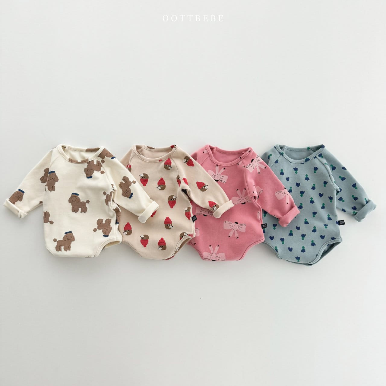 Oott Bebe - Korean Baby Fashion - #babyboutiqueclothing - Animal Painting Bodysuit Leggings Set - 11