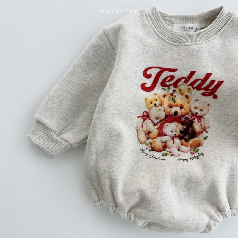 Oott Bebe - Korean Baby Fashion - #babyclothing - Big Teddy Bodysuit - 6