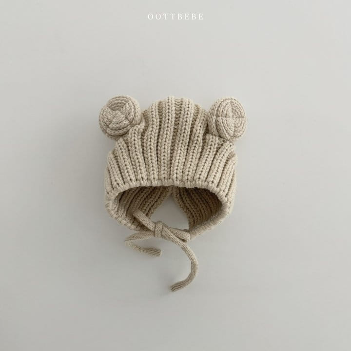 Oott Bebe - Korean Baby Fashion - #babyclothing - Bear Ear Muffler Hats