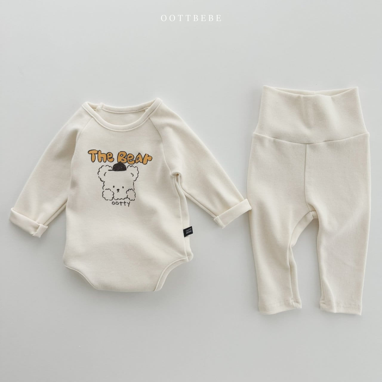 Oott Bebe - Korean Baby Fashion - #babyclothing - Drawing Bodysuit Leggings Set - 9