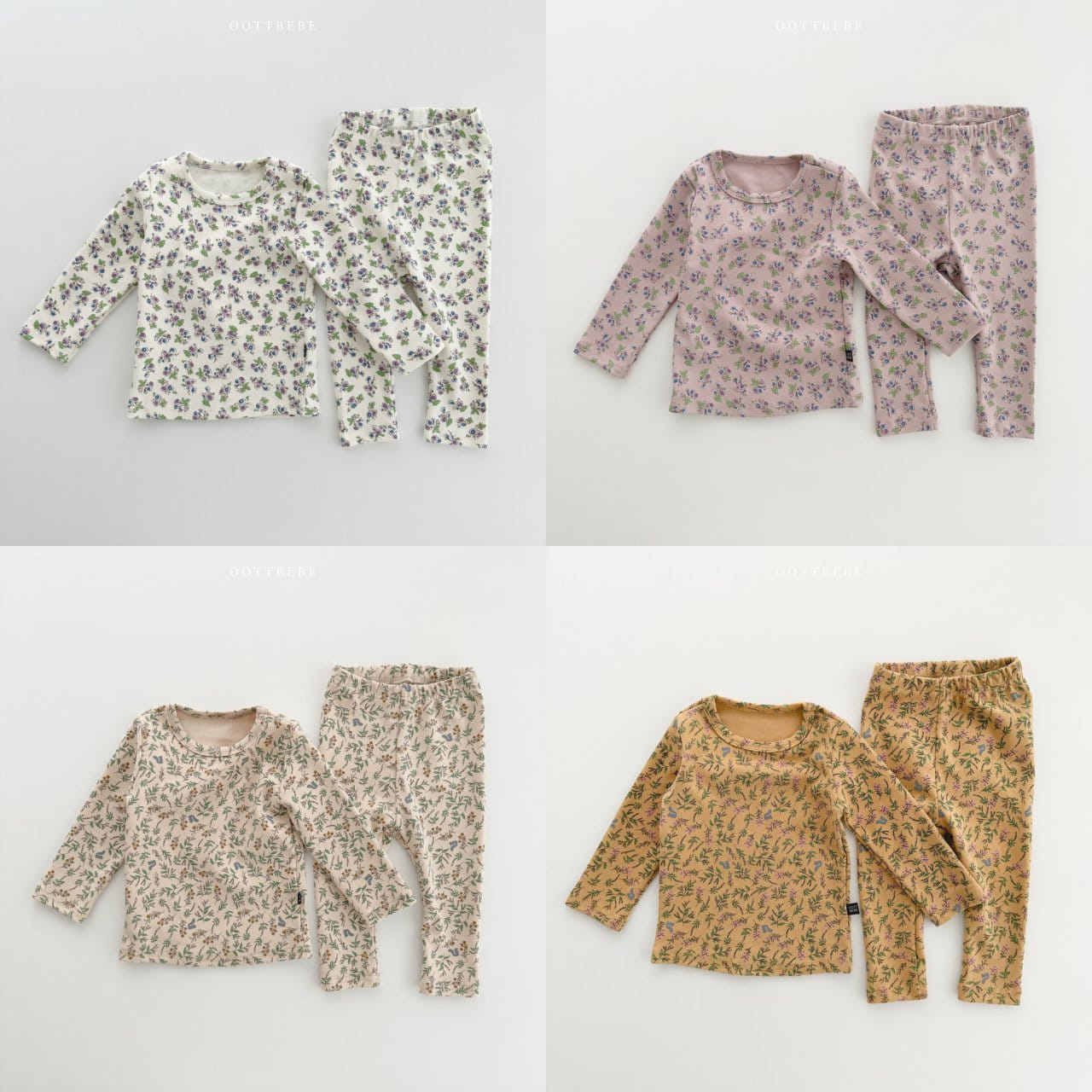 Oott Bebe - Korean Baby Fashion - #babyclothing - Bebe Flower Easywear - 7