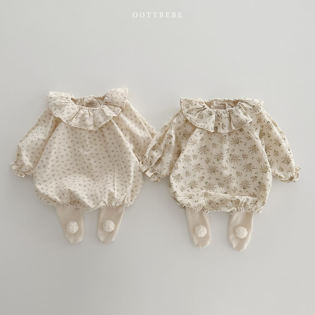 Oott Bebe - Korean Baby Fashion - #babyfashion - Flower Frill Body Suit - 12