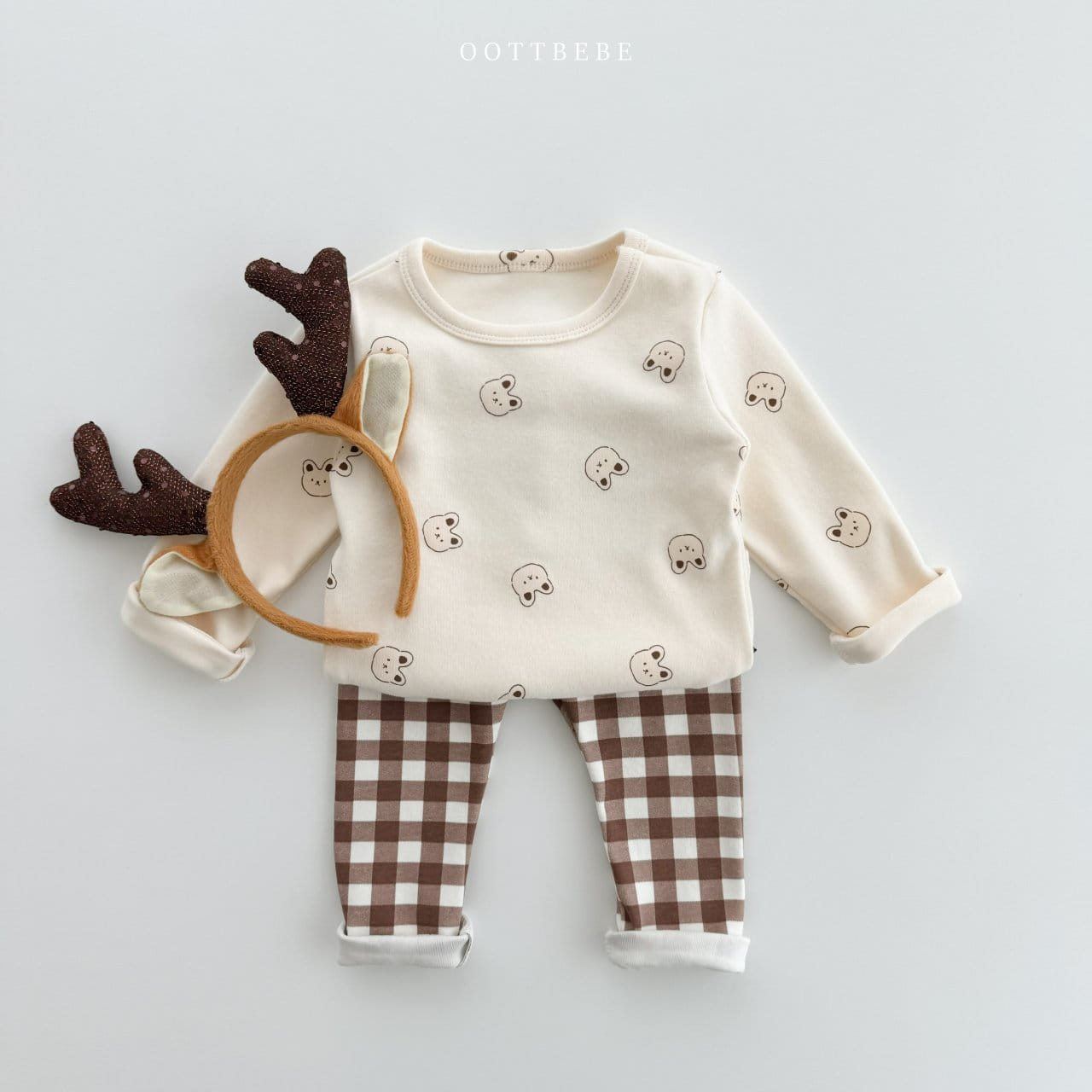 Oott Bebe - Korean Baby Fashion - #babyfashion - Carroll Check Easywear - 4