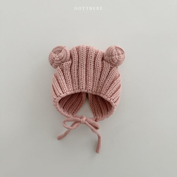 Oott Bebe - Korean Baby Fashion - #babyfever - Bear Ear Muffler Hats - 3