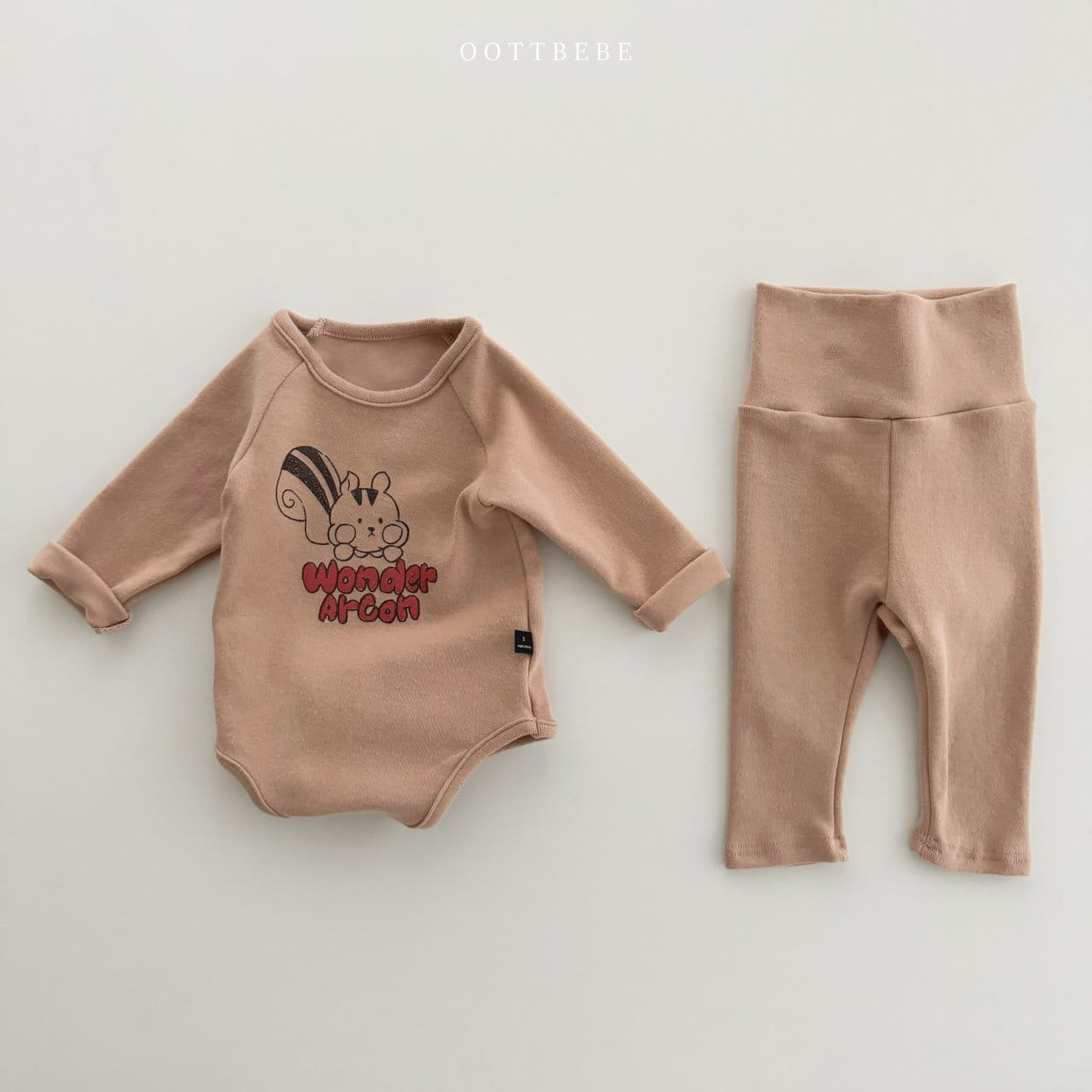 Oott Bebe - Korean Baby Fashion - #babygirlfashion - Drawing Bodysuit Leggings Set - 12
