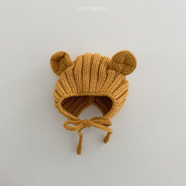 Oott Bebe - Korean Baby Fashion - #babylifestyle - Bear Ear Muffler Hats - 5