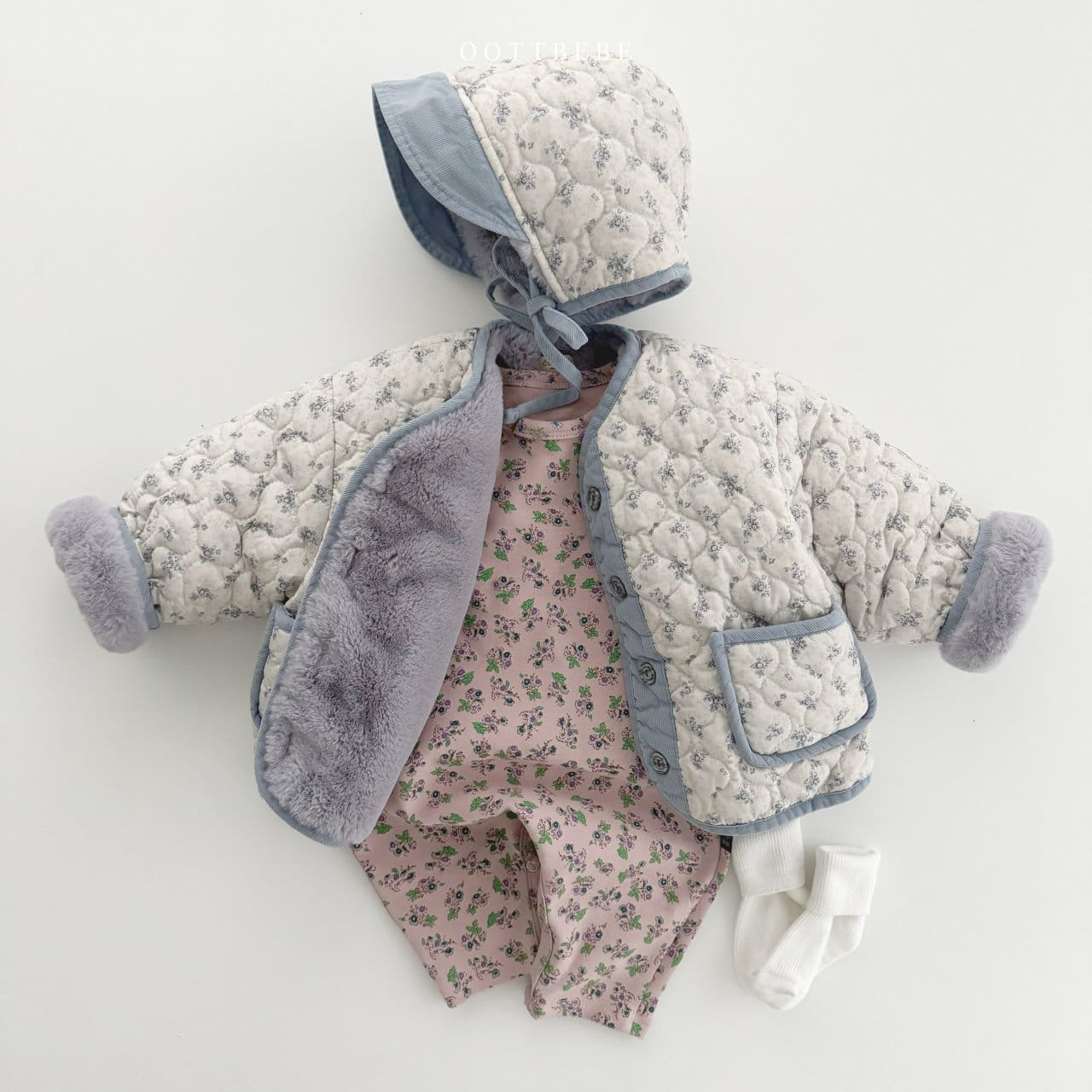 Oott Bebe - Korean Baby Fashion - #babylifestyle - Bebe Flower Body Suit - 12