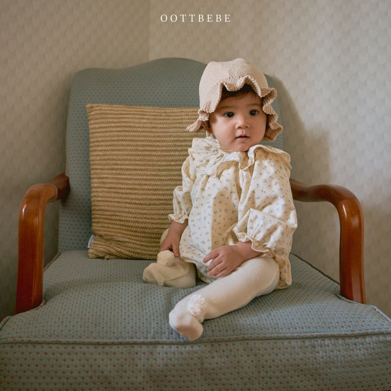 Oott Bebe - Korean Baby Fashion - #babyootd - Flower Frill Body Suit - 2