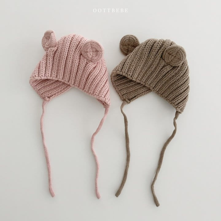 Oott Bebe - Korean Baby Fashion - #babyoutfit - Bear Ear Muffler Hats - 9