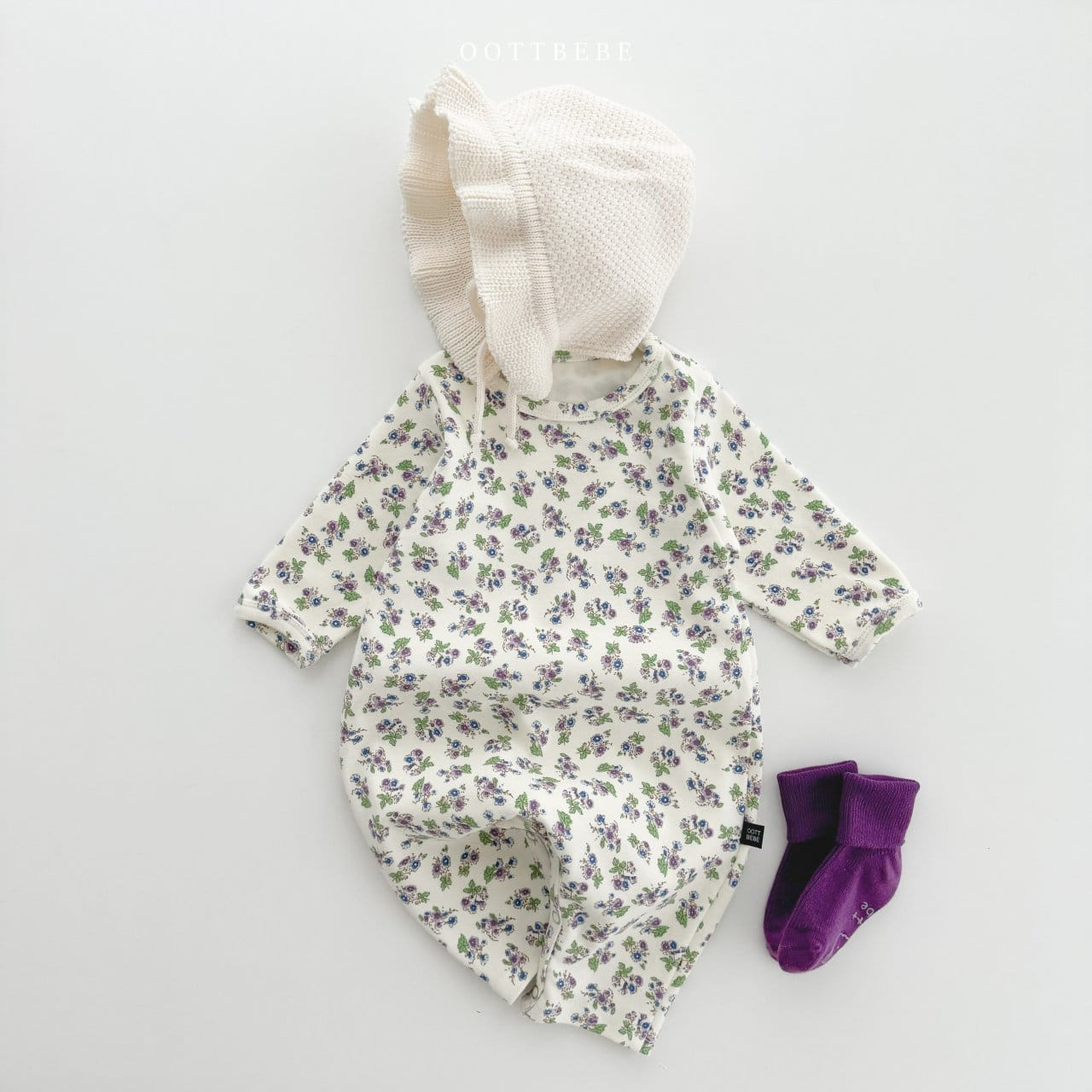 Oott Bebe - Korean Baby Fashion - #babyoutfit - Bebe Flower Body Suit