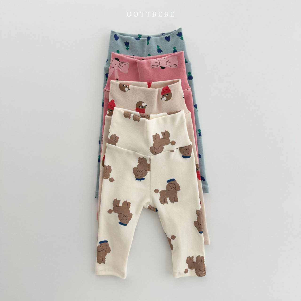 Oott Bebe - Korean Baby Fashion - #babywear - Animal Painting Bodysuit Leggings Set - 6