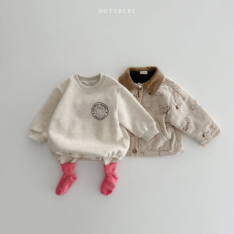 Oott Bebe - Korean Baby Fashion - #onlinebabyboutique - Signiture Lettering Bodysuit - 6