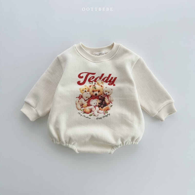 Oott Bebe - Korean Baby Fashion - #onlinebabyboutique - Big Teddy Bodysuit
